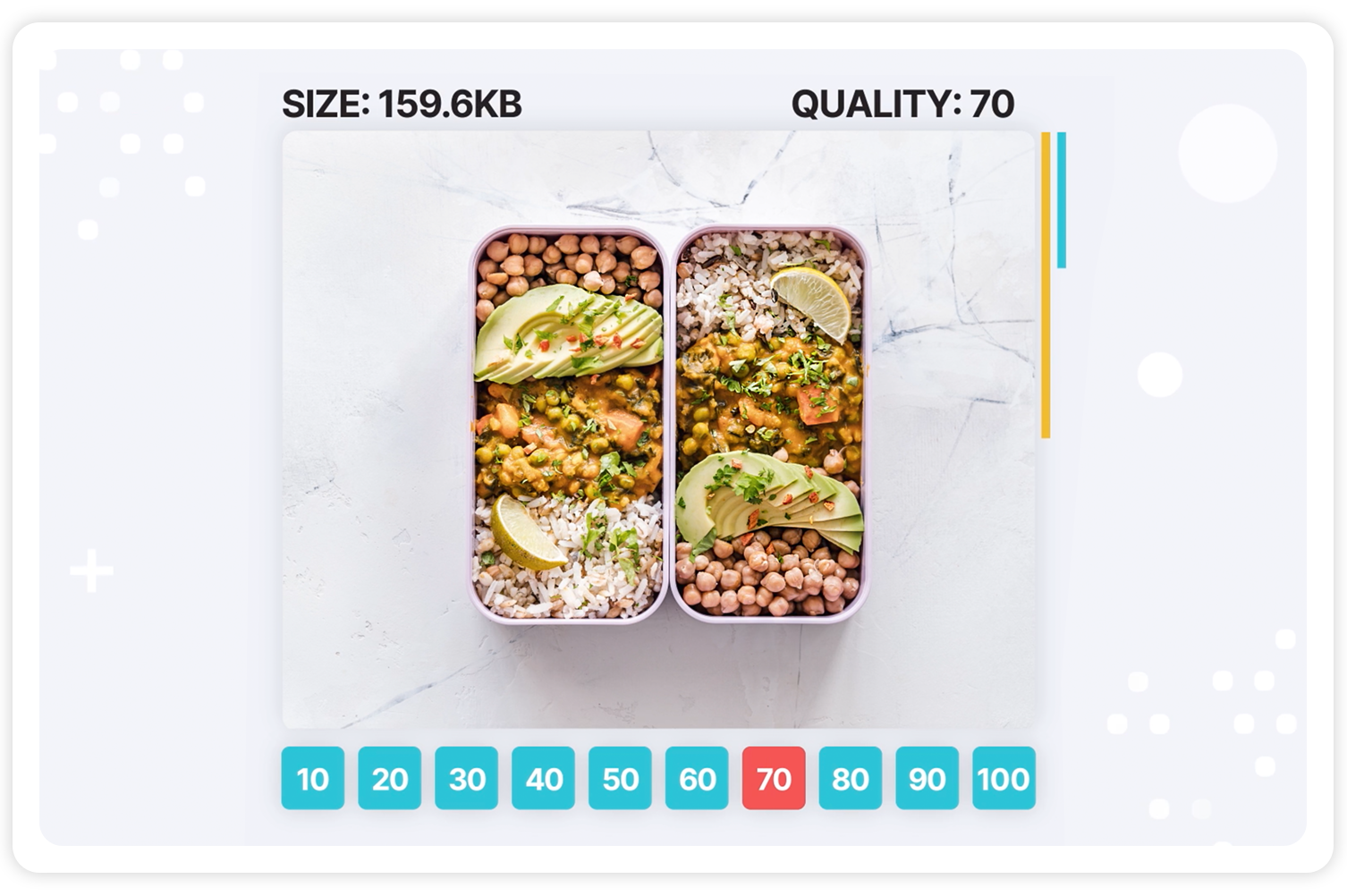 cloudinary web size and quality