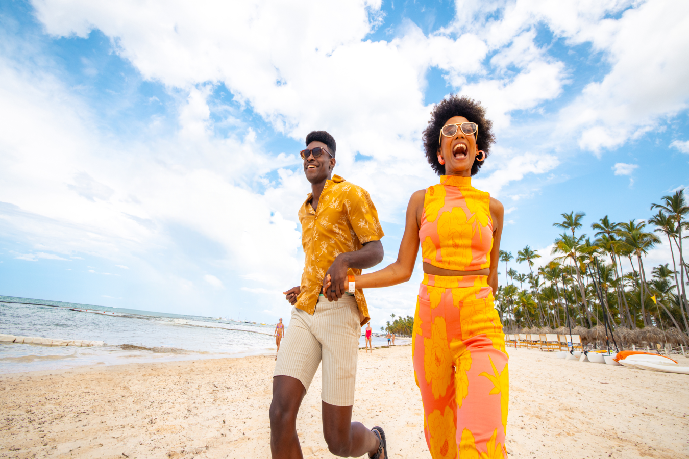 couple walking on the beach